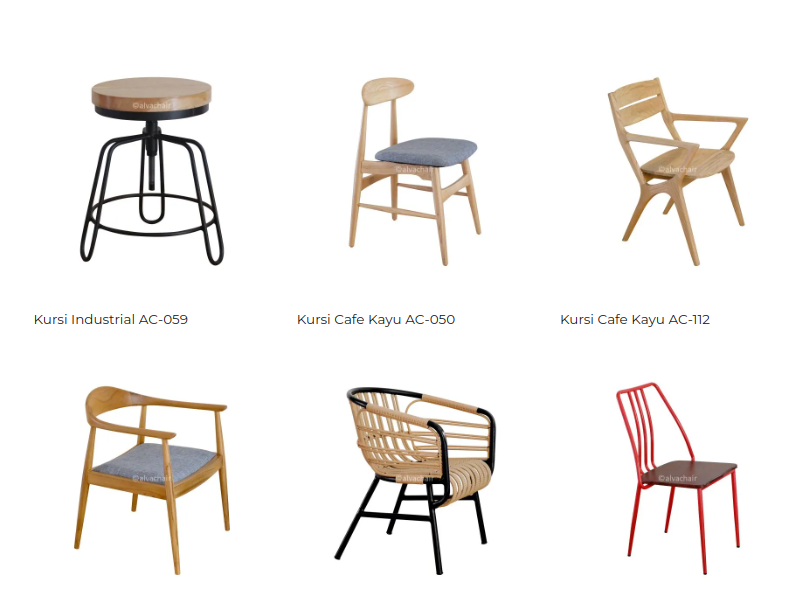 23+ Model Design Meja Kursi Cafe Unik, Minimalis & Simpel  