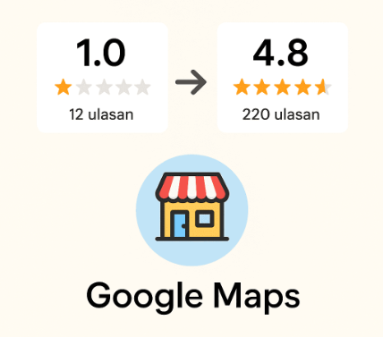 Studi Kasus: Dari 1 Bintang ke 4,8 di Google Maps dalam 3 Bulan