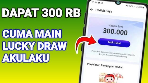 Lucky Draw “Akulaku” Dapat Uang Rp300.000 Faktanya HOAKS!