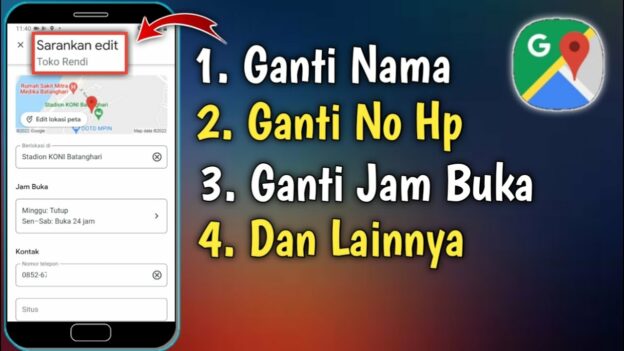 Cara Edit & Ubah Nomor Telepon di Google Maps Supaya Disetujui