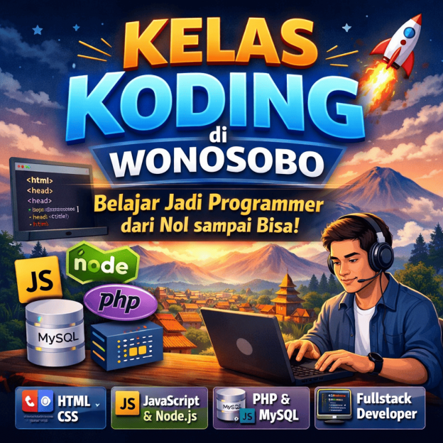 KELAS KODING di WONOSOBO Belajar Jadi Programmer dari Nol sampai Bisa!