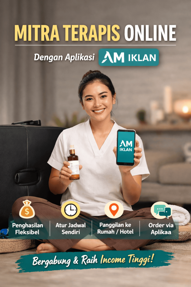 Daftar Mitra Massage Online (Aplikasi Terapis Freelance)